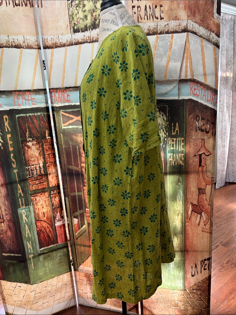 Gudrun Sjoden Ester Dress, Guava/Patterned, Size Medium - Picture 4 of 11